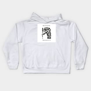 Henri Matisse abstract cut outs, modern minimalist designs Kids Hoodie